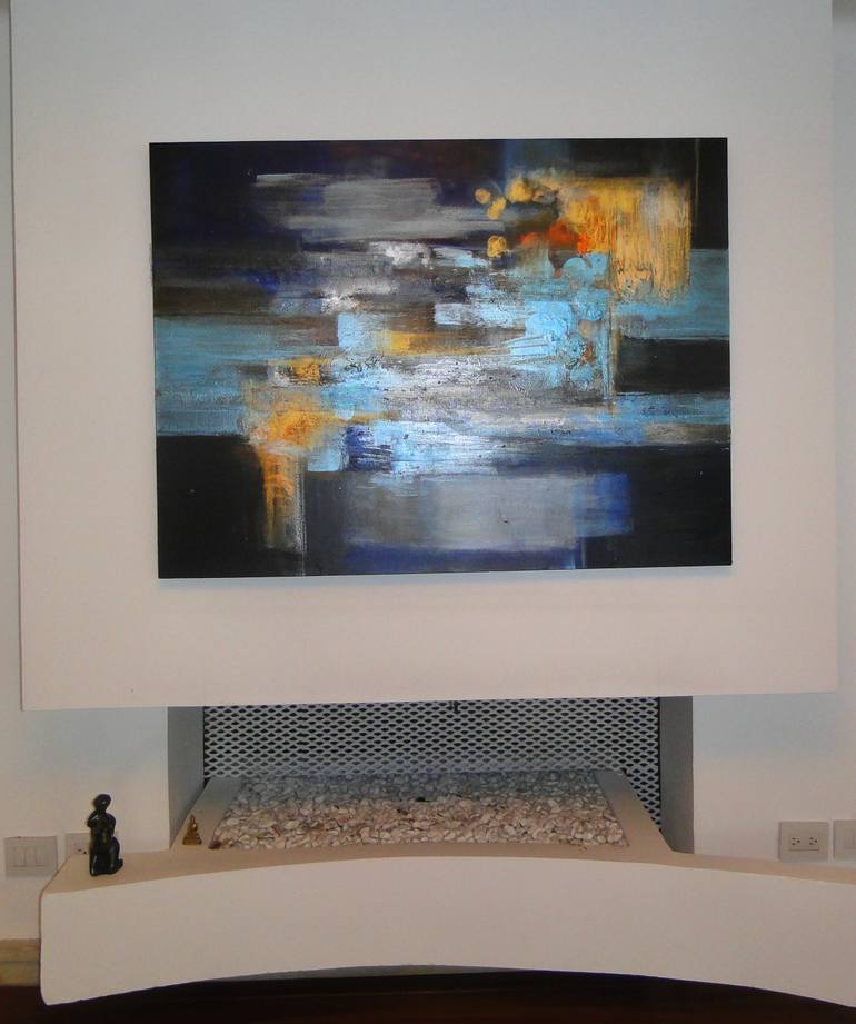 Original Abstract Expressionism Abstract Painting by Marcela Ramirez-Aza