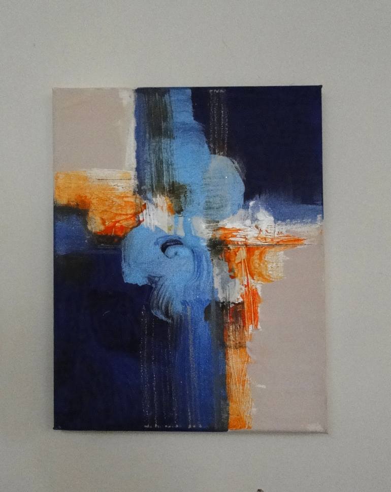 Original Abstract Expressionism Abstract Painting by Marcela Ramirez-Aza