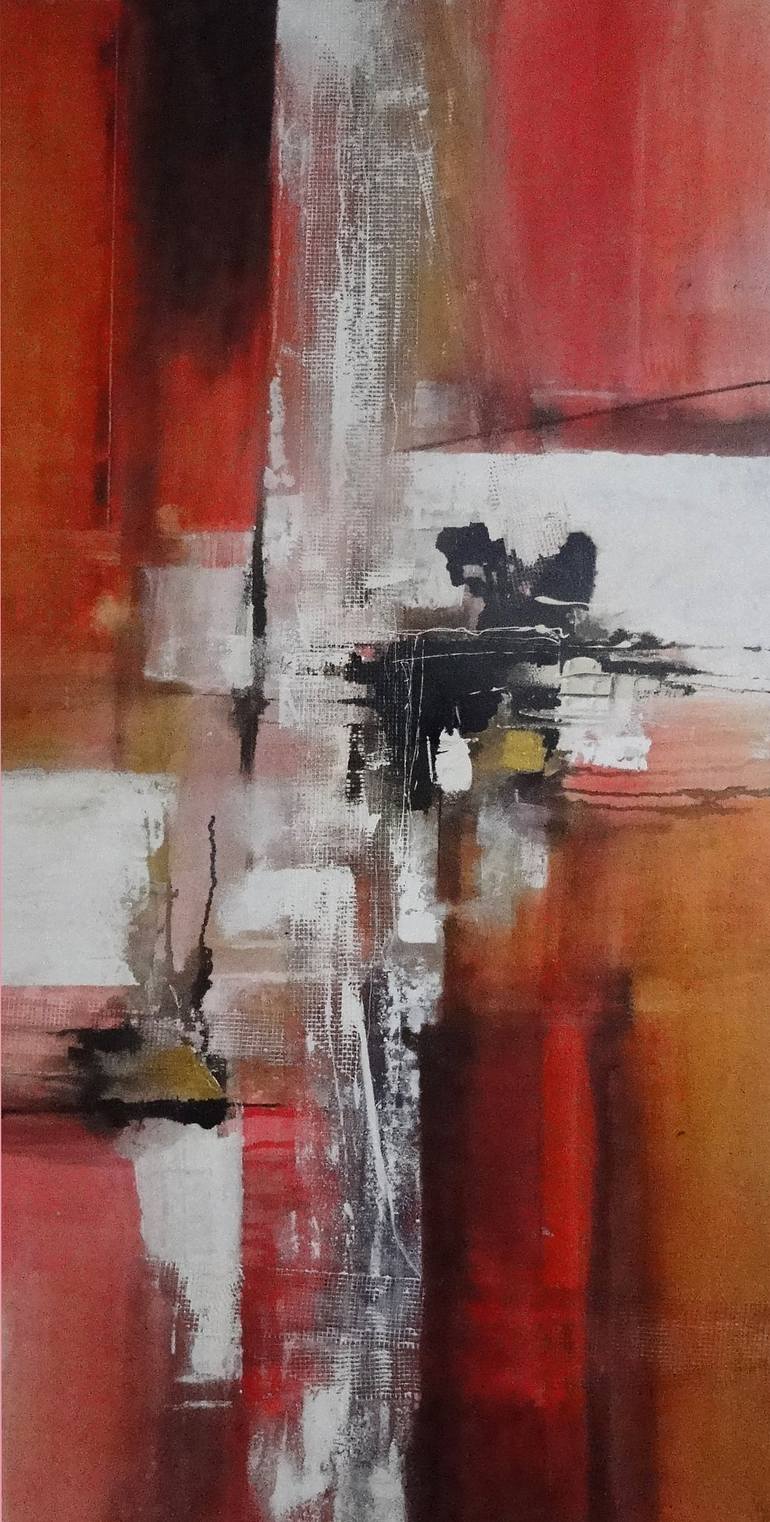 Original Abstract Expressionism Abstract Painting by Marcela Ramirez-Aza