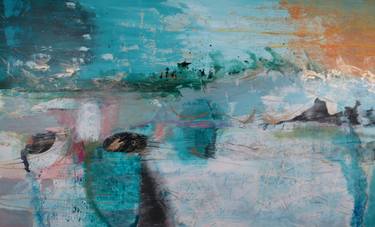 Original Abstract Landscape Paintings by Lolly Owens