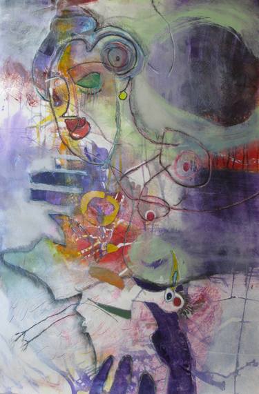 Print of Abstract Women Paintings by Lolly Owens