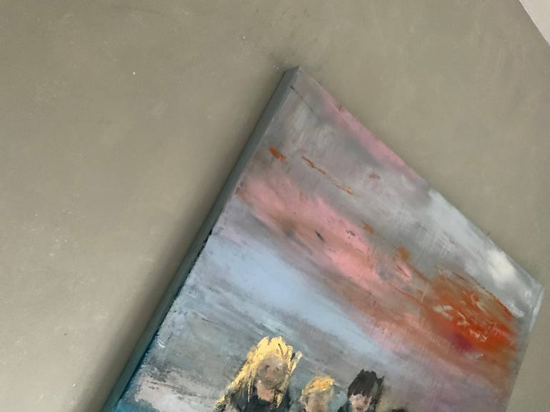 Original Abstract Expressionism Abstract Painting by Hennie Van De Lande