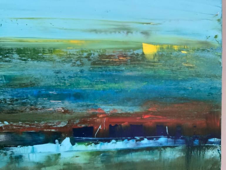Original Abstract Expressionism Abstract Painting by Hennie Van De Lande