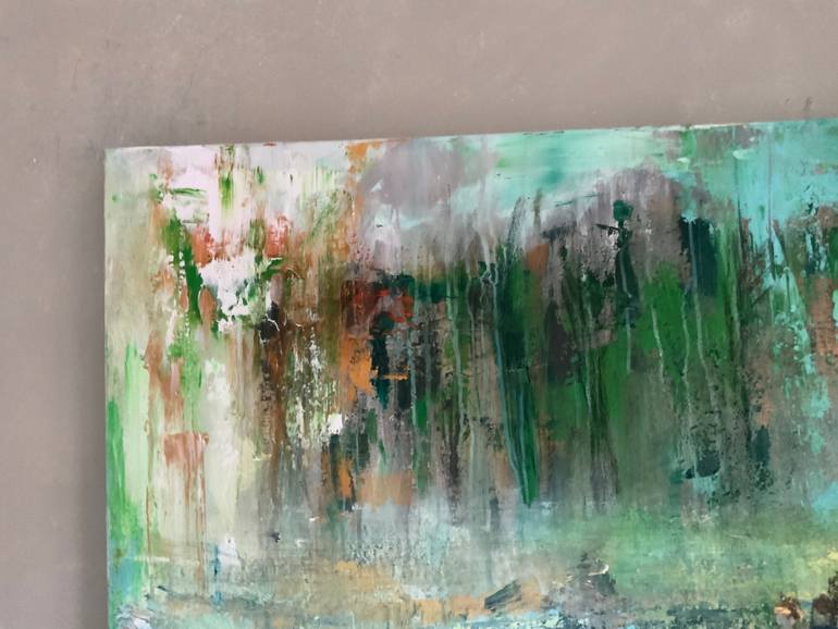 Original Abstract Boat Painting by Hennie Van De Lande