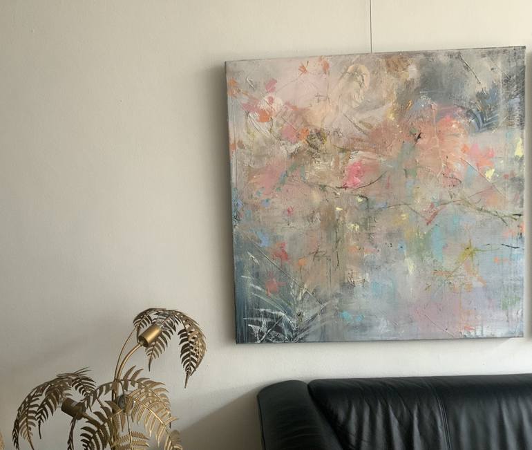 Original Abstract Expressionism Abstract Painting by Hennie van de Lande