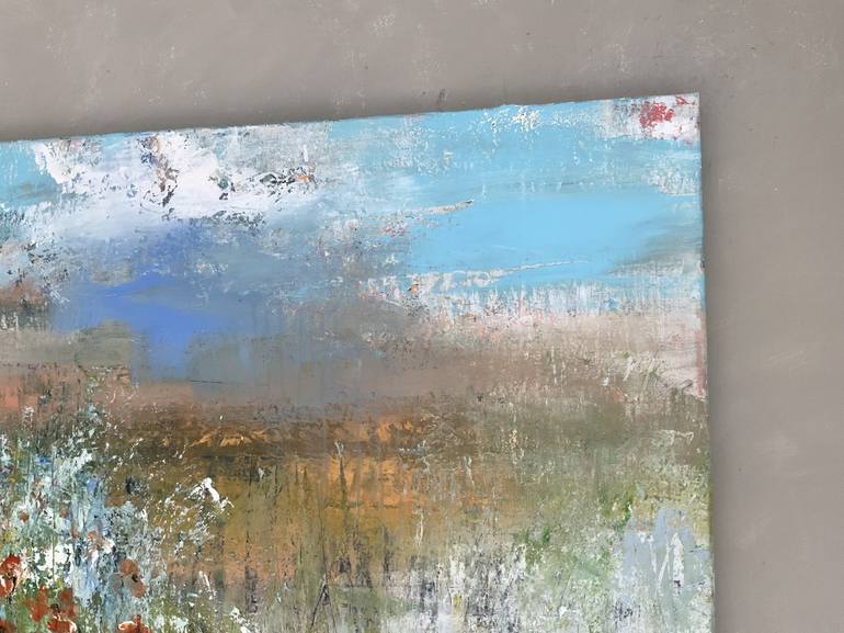 Original Abstract Landscape Painting by Hennie van de Lande