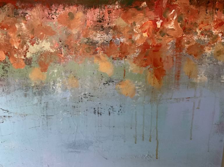 Original Abstract Landscape Painting by Hennie van de Lande