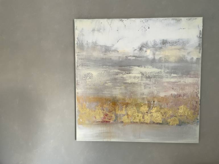 Original Abstract Expressionism Abstract Painting by Hennie Van De Lande