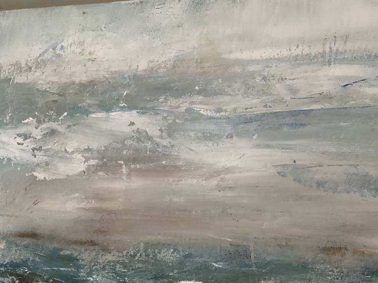 Original Abstract Seascape Painting by Hennie van de Lande