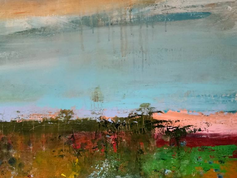 Original Abstract Expressionism Abstract Painting by Hennie Van De Lande