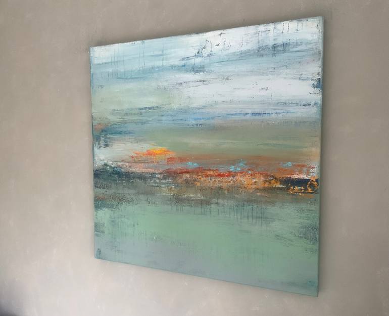 Original Abstract Expressionism Abstract Painting by Hennie Van De Lande