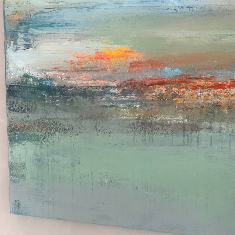 Original Abstract Expressionism Abstract Painting by Hennie Van De Lande