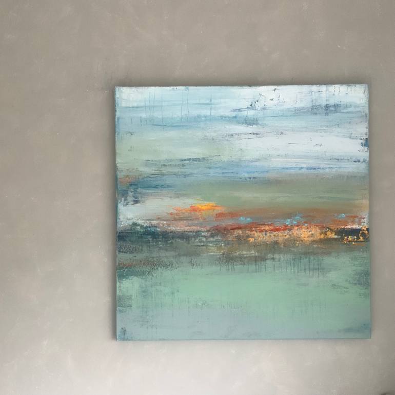 Original Abstract Expressionism Abstract Painting by Hennie Van De Lande