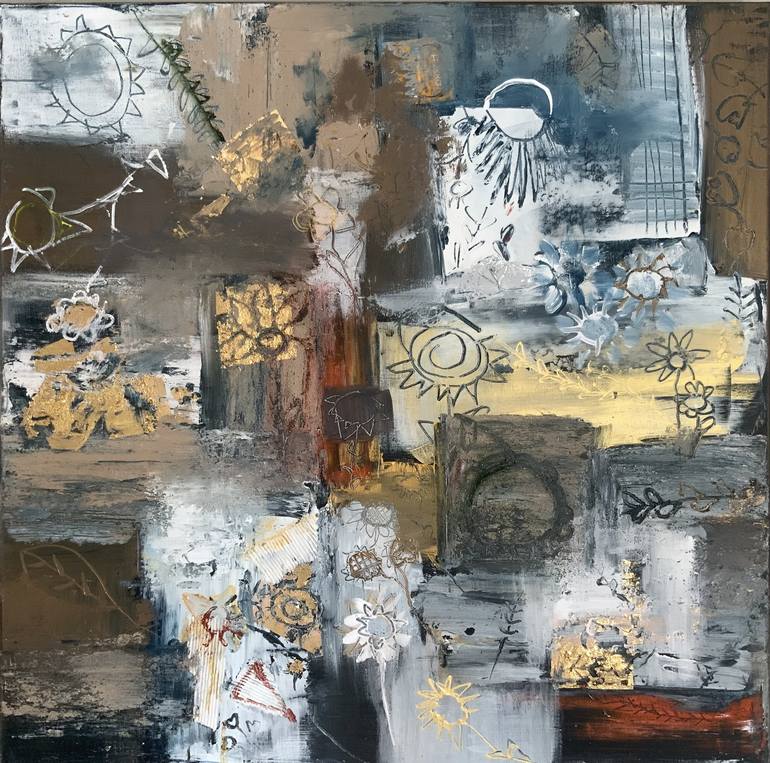 Original Contemporary Abstract Paintings by Hennie Van De Lande