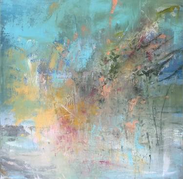 Original Abstract Expressionism Abstract Painting by Hennie Van De Lande