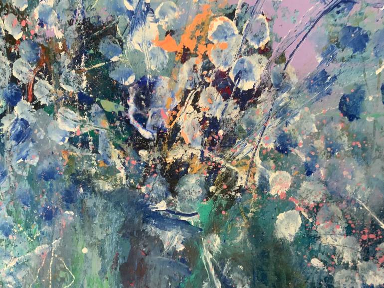 Original Abstract Still Life Painting by Hennie Van De Lande