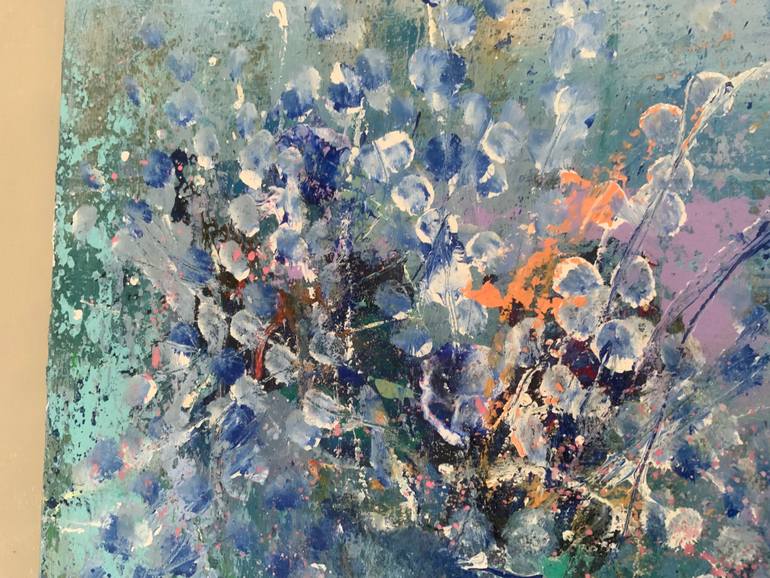 Original Abstract Still Life Painting by Hennie Van De Lande