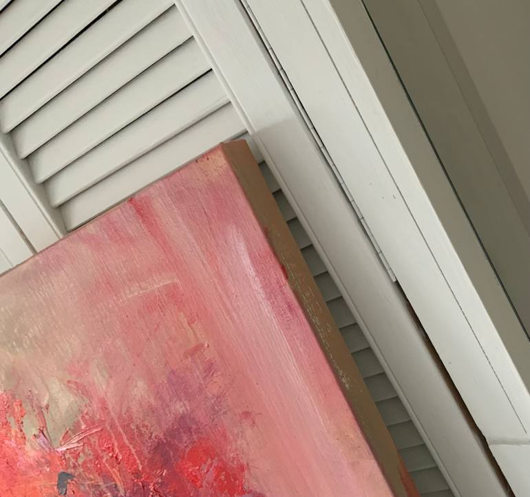 Original Abstract Botanic Painting by Hennie Van De Lande