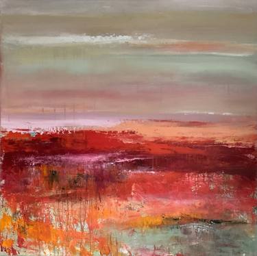 Original Abstract Landscape Paintings by Hennie Van De Lande