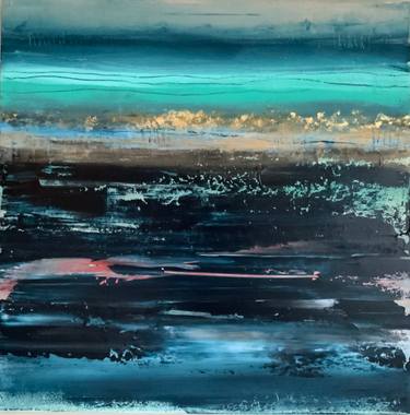Original Abstract Expressionism Abstract Painting by Hennie Van De Lande