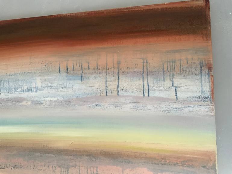 Original Abstract Expressionism Abstract Painting by Hennie Van De Lande