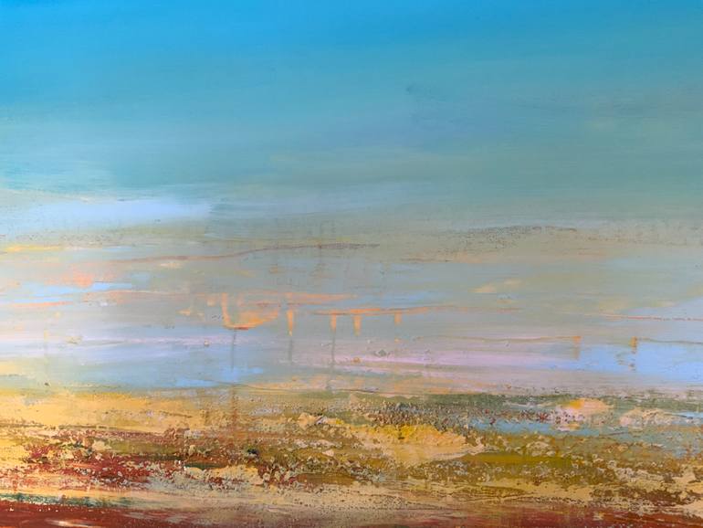 Original Abstract Expressionism Abstract Painting by Hennie Van De Lande