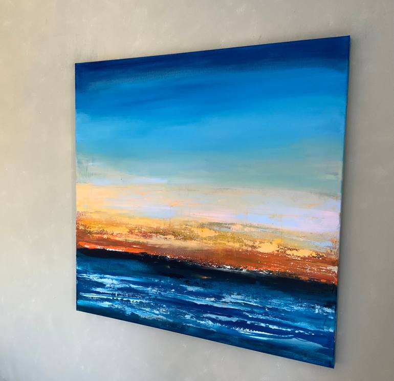 Original Abstract Expressionism Abstract Painting by Hennie Van De Lande