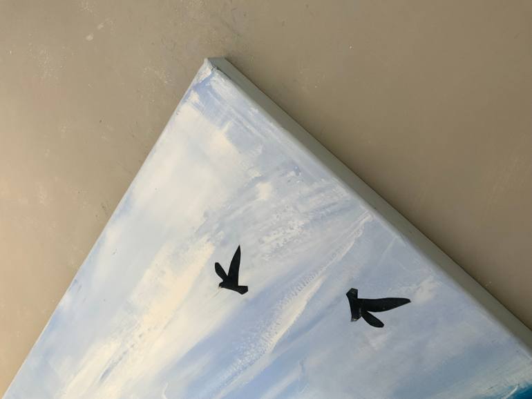 Original Abstract Landscape Painting by Hennie Van De Lande