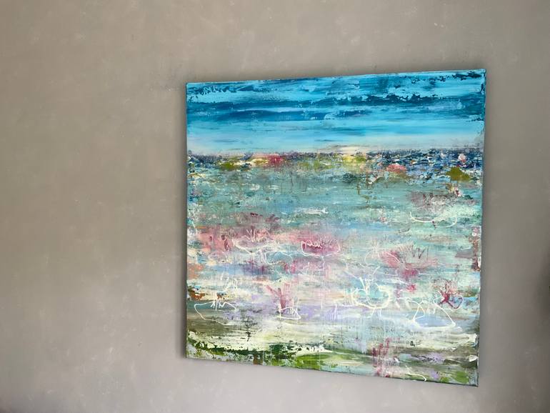 Original Abstract Expressionism Abstract Painting by Hennie Van De Lande