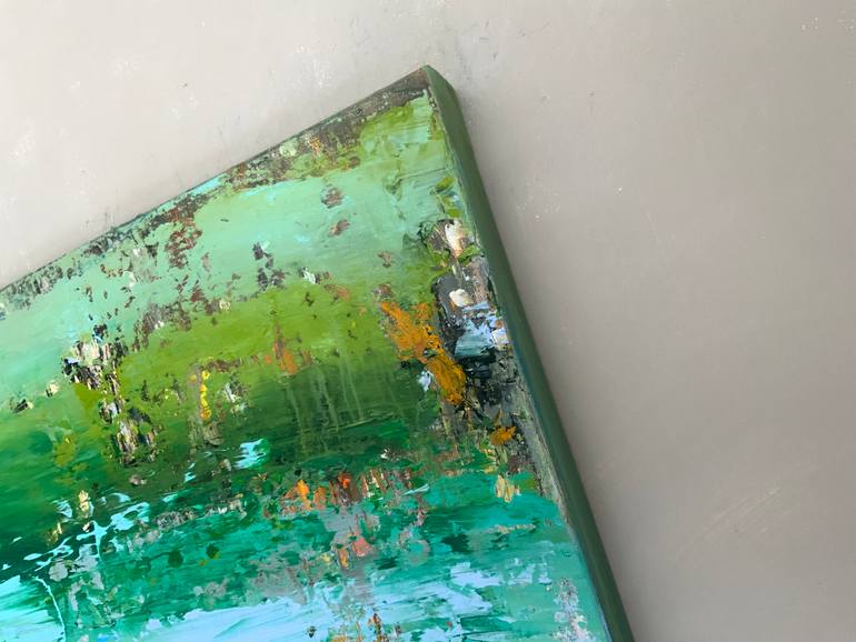 Original Abstract Expressionism Abstract Painting by Hennie Van De Lande