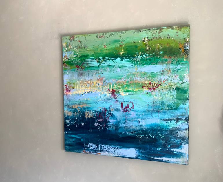 Original Abstract Expressionism Abstract Painting by Hennie Van De Lande