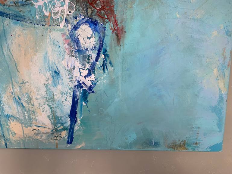 Original Abstract Expressionism Abstract Painting by Hennie Van De Lande