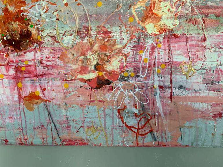 Original Abstract Landscape Painting by Hennie Van De Lande