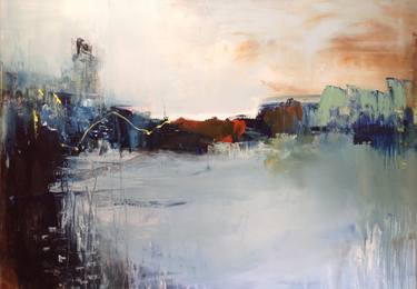 Original Abstract Landscape Paintings by Hennie van de Lande