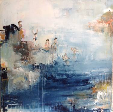 Original Abstract Landscape Paintings by Hennie van de Lande