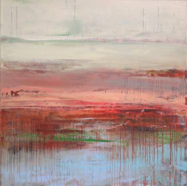 Original Abstract Landscape Paintings by Hennie Van De Lande