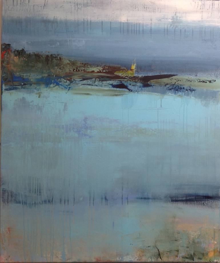 The lighthouse Painting by Hennie van de Lande | Saatchi Art