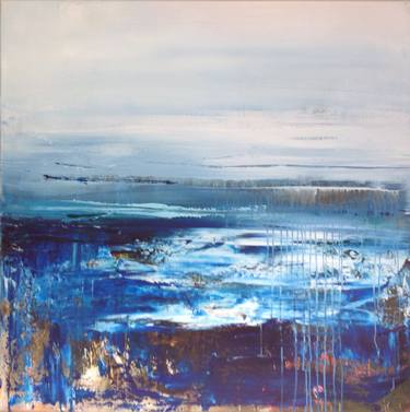 Original Abstract Seascape Paintings by Hennie van de Lande