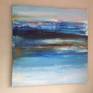 I see an abstract painting with a lot of colors, but I can see the ocean too with.......but it’s not what you look at that matters, it’s what YOU see.

Packed between two layers of wood to protect the painting during transport. Weight total is 11 kg, weight painting is 3 kg.
Ready to hang, signed on the back