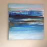 I see an abstract painting with a lot of colors, but I can see the ocean too with.......but it’s not what you look at that matters, it’s what YOU see.

Packed between two layers of wood to protect the painting during transport. Weight total is 11 kg, weight painting is 3 kg.
Ready to hang, signed on the back