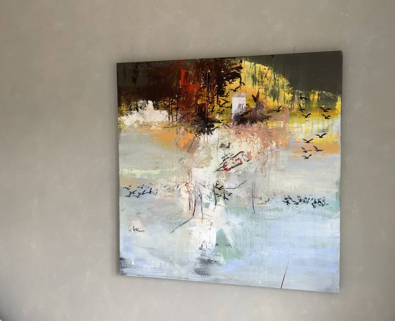 Original Abstract Women Painting by Hennie van de Lande