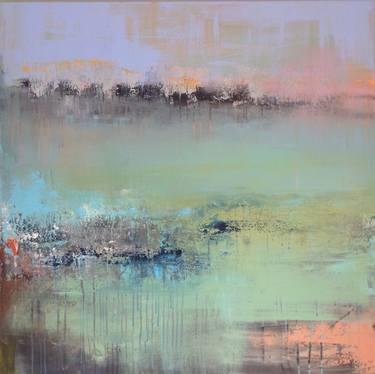 Original Abstract Landscape Paintings by Hennie van de Lande