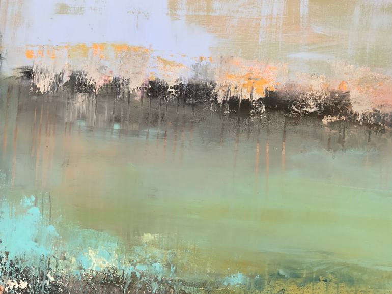 Original Abstract Landscape Painting by Hennie Van De Lande