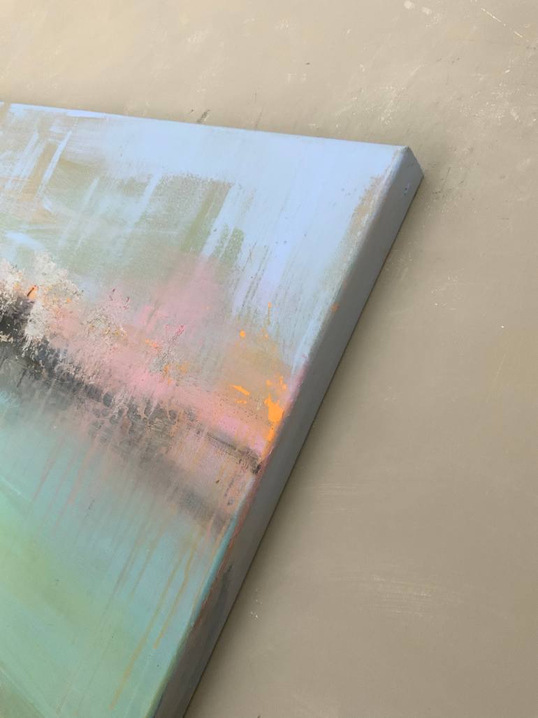 Original Abstract Landscape Painting by Hennie Van De Lande