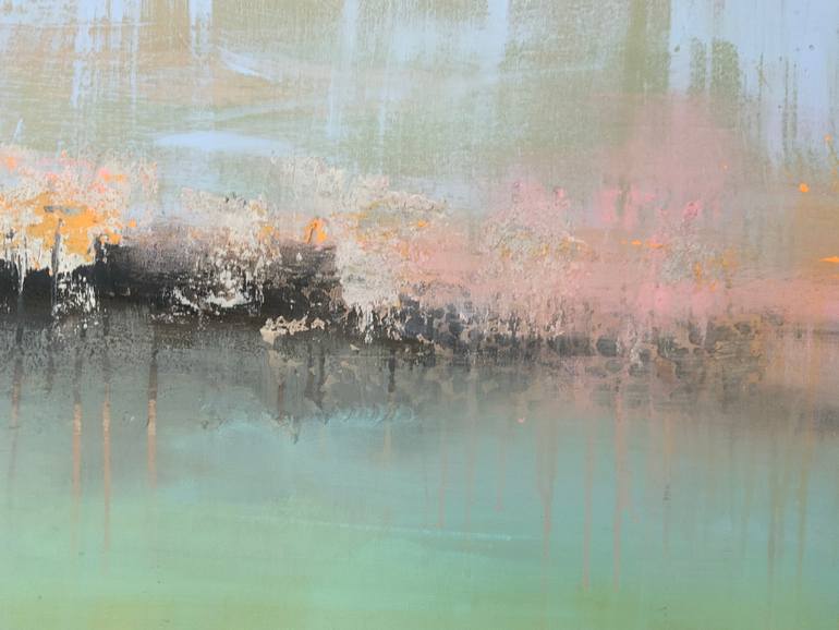 Original Abstract Landscape Painting by Hennie Van De Lande