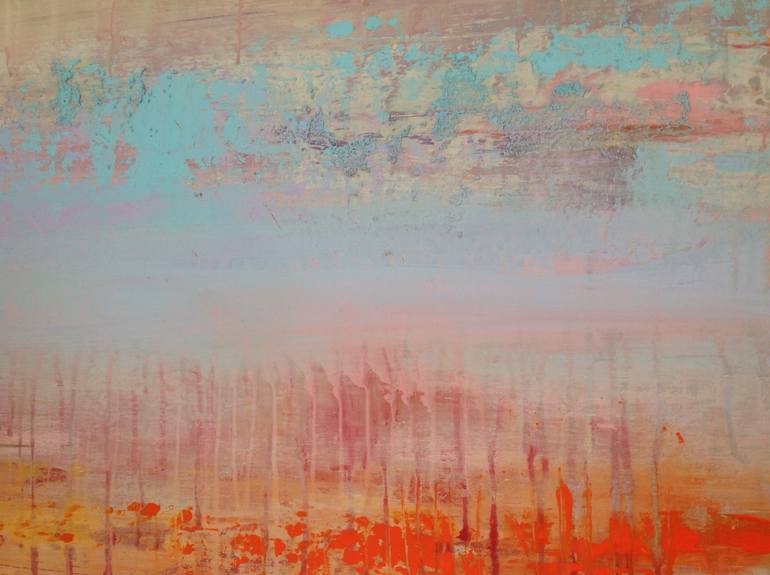 Original Abstract Expressionism Abstract Painting by Hennie Van De Lande