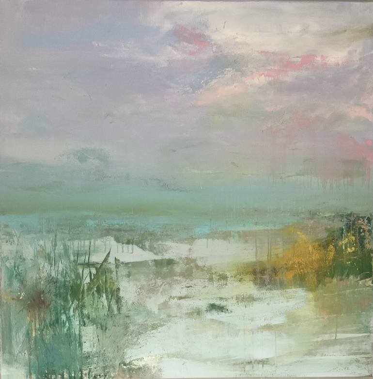 In the dunes Painting by Hennie van de Lande | Saatchi Art