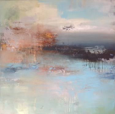 Original Abstract Landscape Paintings by Hennie van de Lande