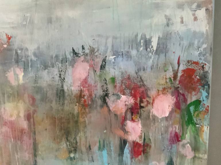Original Abstract Landscape Painting by Hennie Van De Lande