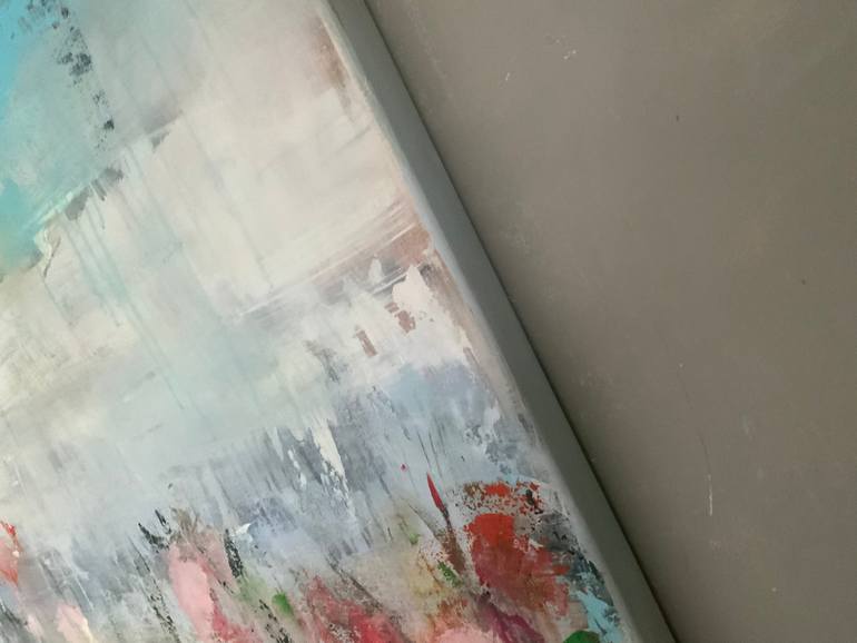 Original Abstract Landscape Painting by Hennie Van De Lande